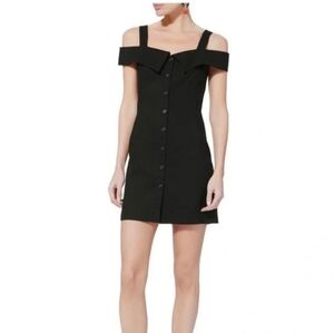 A.L.C. Graham Cold Shoulder Linen Blend Dress Size 2